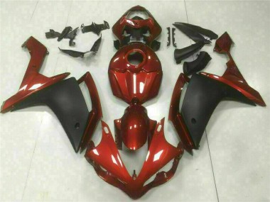 Best 2007-2008 Red Black Yamaha YZF R1 Motorcycle Fairings MF0825