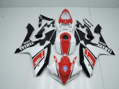Best 2007-2008 Factory Red White Yamaha YZF R1 Motorbike Fairing
