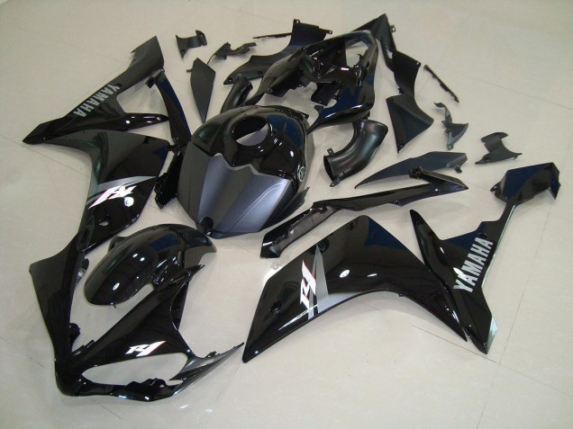 Best 2007-2008 Glossy Black White Yamaha YZF R1 Bike Fairings Best 2007-2008 Glossy Black White Yamaha YZF R1 Bike Fairings