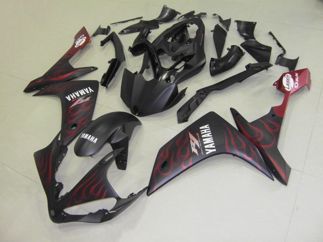 Best 2007-2008 Matte Red Flame Yamaha YZF R1 Motor Bike Fairings Best 2007-2008 Matte Red Flame Yamaha YZF R1 Motor Bike Fairings