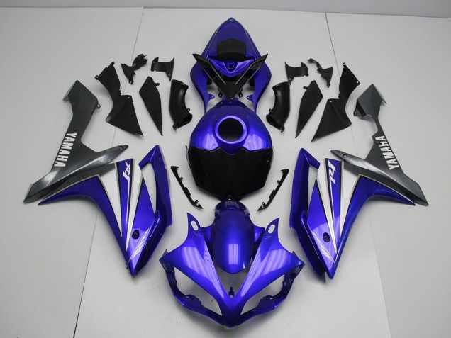 Best 2007-2008 Blue White Yamaha YZF R1 Bike Fairing Kit