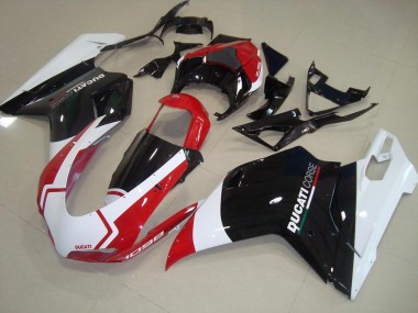 Best 2007-2012 Corse Ducati 848 1098 1198 Motorcycle Fairings MF3999