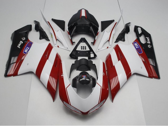 Best 2007-2014 Generali with No Logo Ducati 848 1098 1198 Motorcycle Fairings Kits Best 2007-2014 Generali with No Logo Ducati 848 1098 1198 Motorcycle Fairings Kits