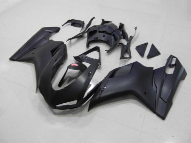 Best 2007-2014 Matte Black Black Sticker Ducati 848 1098 1198 Motorcycle Fairing