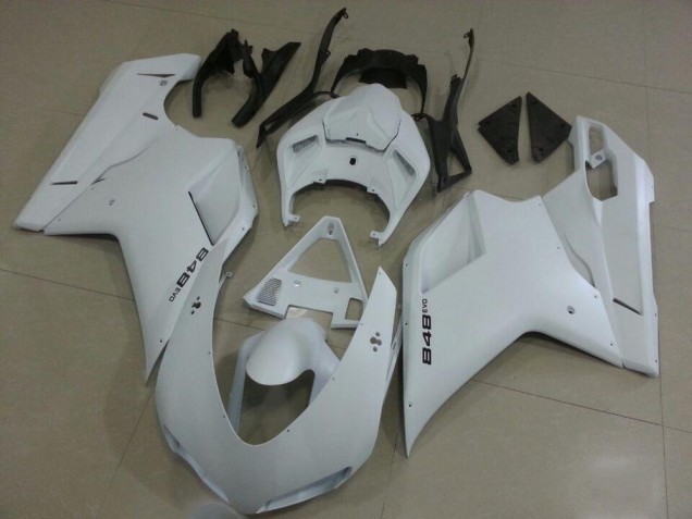 Best 2007-2014 Matte White Ducati 848 1098 1198 Motorbike Fairing Best 2007-2014 Matte White Ducati 848 1098 1198 Motorbike Fairing