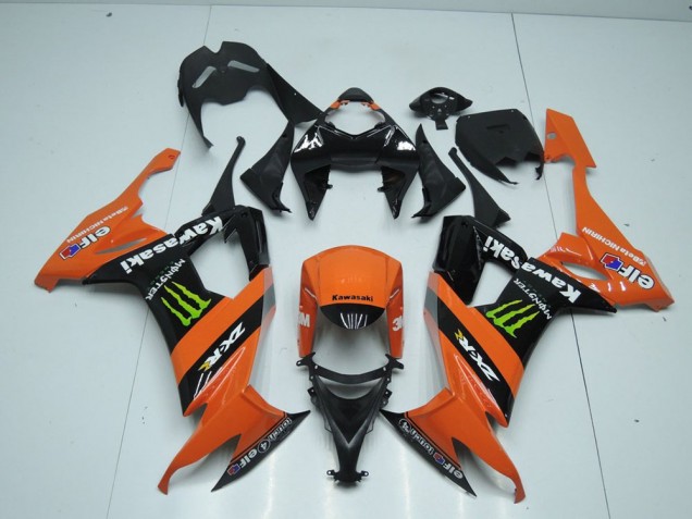 Best 2008-2010 Orange Monster Kawasaki ZX10R Motorbike Fairing Best 2008-2010 Orange Monster Kawasaki ZX10R Motorbike Fairing