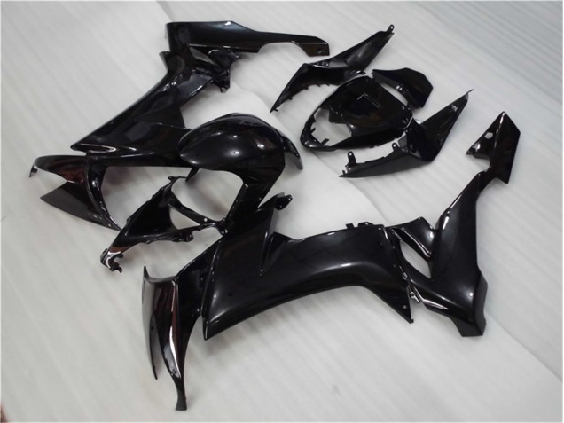 Best 2008-2010 Glossy Black Kawasaki ZX10R Motorcycle Fairing Kit