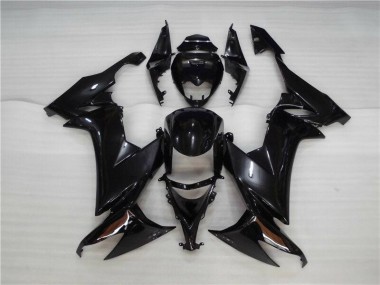 Best 2008-2010 Glossy Black Kawasaki ZX10R Motorcycle Fairing Kit