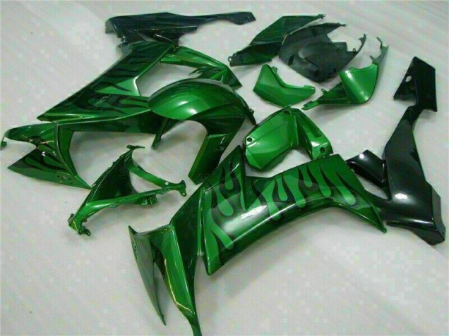 Best 2008-2010 Green Flame Kawasaki ZX10R Bike Fairings Best 2008-2010 Green Flame Kawasaki ZX10R Bike Fairings