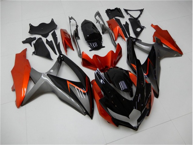 Best 2008-2010 Black Orange Grey Suzuki GSXR 600/750 Motorbike Fairing Kits Best 2008-2010 Black Orange Grey Suzuki GSXR 600/750 Motorbike Fairing Kits