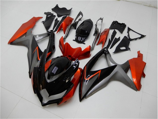 Best 2008-2010 Black Orange Grey Suzuki GSXR 600/750 Motorbike Fairing Kits Best 2008-2010 Black Orange Grey Suzuki GSXR 600/750 Motorbike Fairing Kits