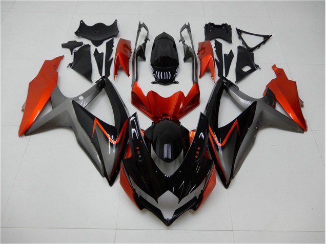 Best 2008-2010 Black Orange Grey Suzuki GSXR 600/750 Motorbike Fairing Kits Best 2008-2010 Black Orange Grey Suzuki GSXR 600/750 Motorbike Fairing Kits