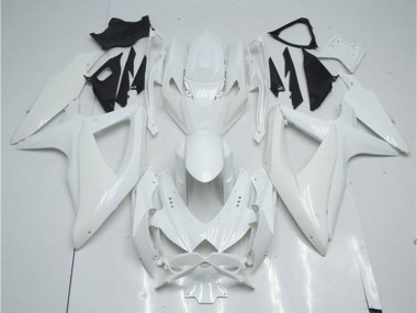 Best 2008-2010 White Suzuki GSXR 600/750 Motorcyle Fairings