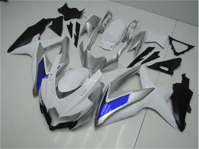 Best 2008-2010 White Silver Blue Suzuki GSXR 600/750 Motorcycle Fairings Kit Best 2008-2010 White Silver Blue Suzuki GSXR 600/750 Motorcycle Fairings Kit