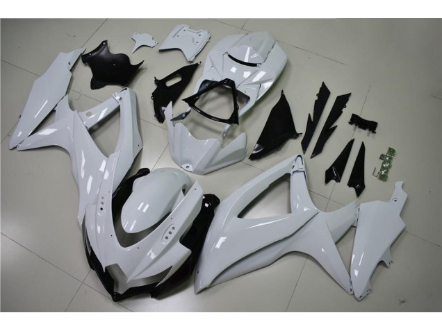Best 2008-2010 Glossy White Suzuki GSXR 600/750 Motorcycle Fairing