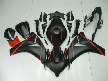 Best 2008-2011 Matte Black Red Honda CBR1000RR Motorcycle Fairing