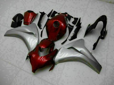 Best 2008-2011 Red Silver Honda CBR1000RR Replacement Motorcycle Fairings