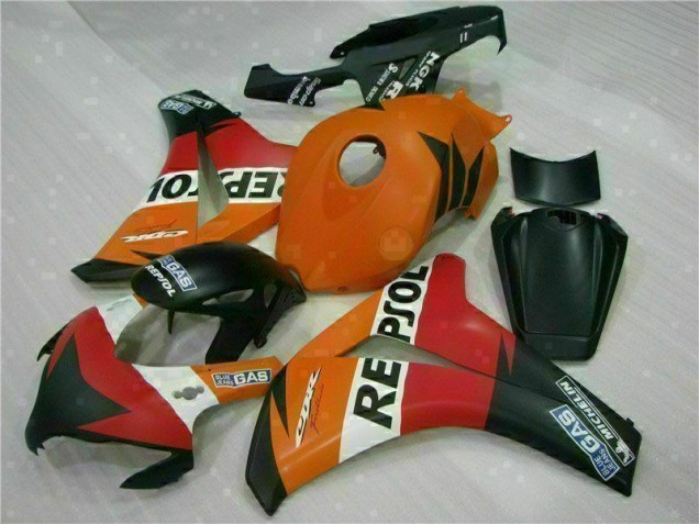 Best 2008-2011 Orange Repsol Honda CBR1000RR Replacement Fairings