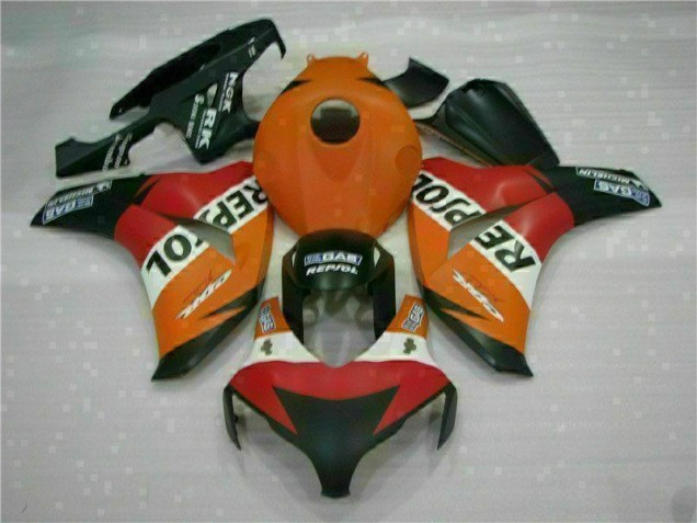 Best 2008-2011 Orange Repsol Honda CBR1000RR Replacement Fairings