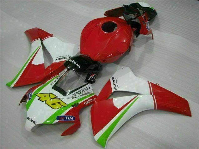 Best 2008-2011 Red White Honda CBR1000RR Bike Fairings