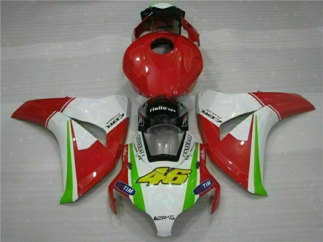 Best 2008-2011 Red White Honda CBR1000RR Bike Fairings