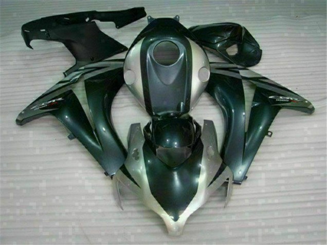 Best 2008-2011 Black Silver Honda CBR1000RR Replacement Motorcycle Fairings