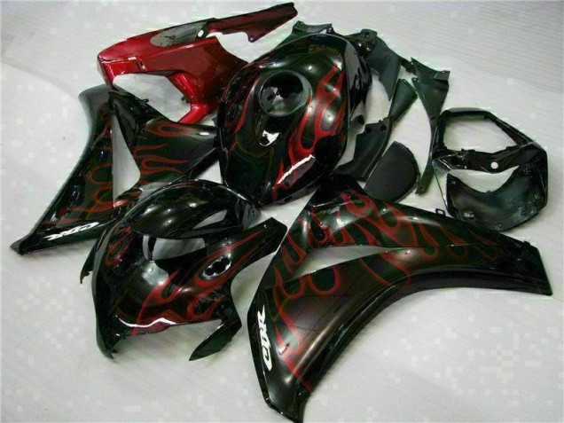 Best 2008-2011 Red Flame Honda CBR1000RR Motorbike Fairing Kits