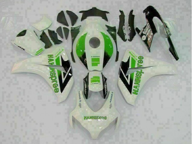Best 2008-2011 Green White Honda CBR1000RR Motorcycle Fairings Kit
