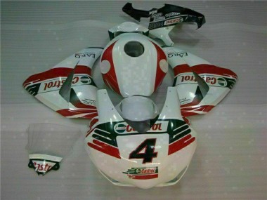 Best 2008-2011 White Castrol 4 Honda CBR1000RR Motorcycle Fairing