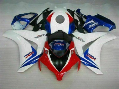 Best 2008-2011 White Blue Honda CBR1000RR Bike Fairing & Plastics