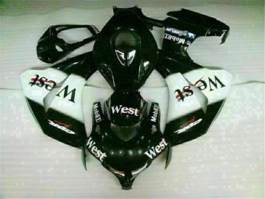 Best 2008-2011 White Black West Honda CBR1000RR Motorbike Fairing Kits & Plastics