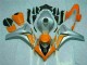 Best 2008-2011 Orange Silver Honda CBR1000RR Motorcyle Fairings