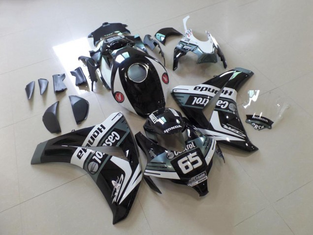 Best 2008-2011 Black Castrol 65 Honda CBR1000RR Motorcylce Fairings
