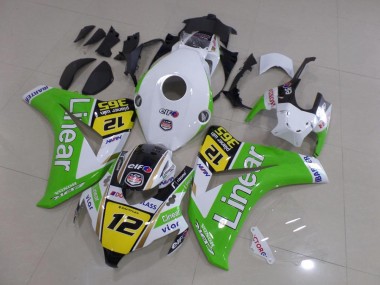 Best 2008-2011 Green Linear 12 Honda CBR1000RR Moto Fairings