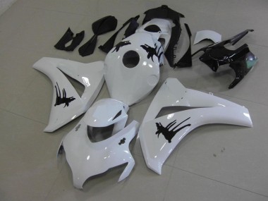 Best 2008-2011 White with Special Decals Honda CBR1000RR Motorbike Fairing