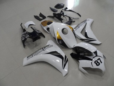 Best 2008-2011 Black and White and Gold Honda CBR1000RR Bike Fairings