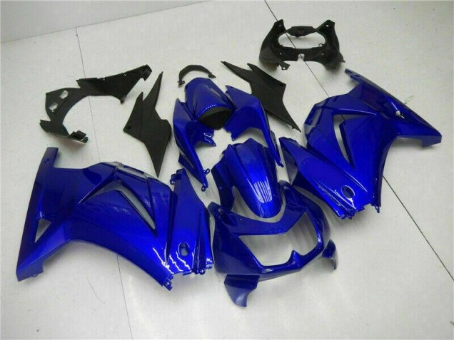 Best 2008-2012 Glossy Blue Kawasaki EX250 Motorcycle Fairings Kit