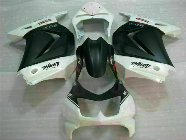 Best 2008-2012 White Black Ninja 3M Kawasaki EX250 Motorcycle Fairings