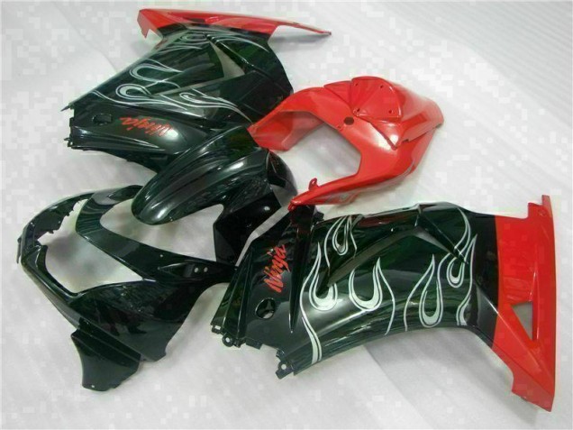 Best 2008-2012 Black Red Ninja Kawasaki EX250 Motorcycle Fairing
