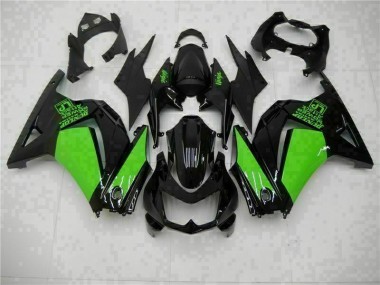 Best 2008-2012 Black Green Ninja Kawasaki EX250 Motorcycle Bodywork