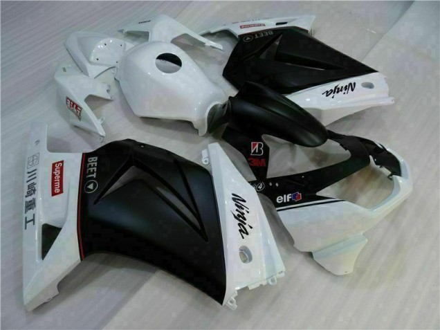 Best 2008-2012 White Black Ninja Kawasaki EX250 Motorbike Fairings