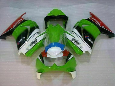 Best 2008-2012 White Green Black Ninja Kawasaki EX250 Motorbike Fairing