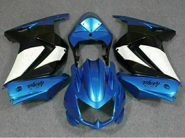 Best 2008-2012 Blue White Black Ninja Kawasaki EX250 Motorbike Fairing Kits Best 2008-2012 Blue White Black Ninja Kawasaki EX250 Motorbike Fairing Kits