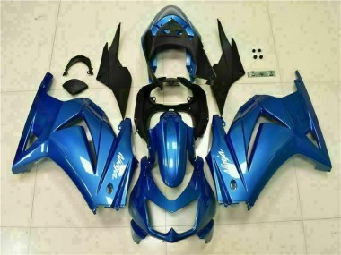 Best 2008-2012 Blue Black White Ninja Kawasaki EX250 Moto Fairings