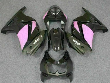Best 2008-2012 Black Pink Ninja Kawasaki EX250 Motorcycle Replacement Fairings