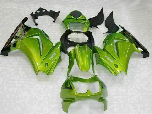 Best 2008-2012 Green Black Kawasaki EX250 Motorcyle Fairings Best 2008-2012 Green Black Kawasaki EX250 Motorcyle Fairings