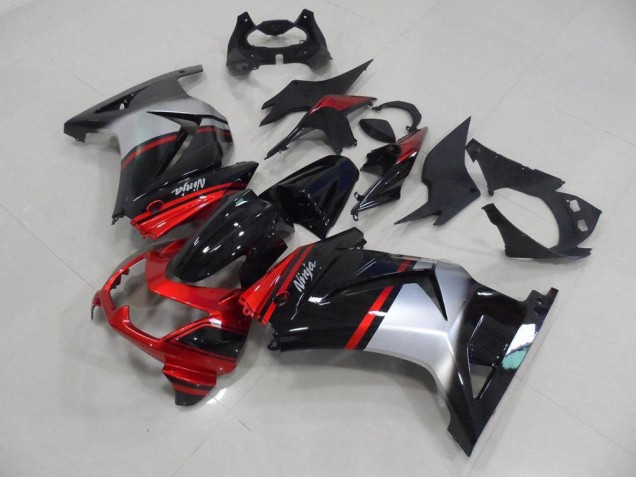 Best 2008-2012 Candy Red Black Silver Kawasaki ZX250R Motorcycle Fairing Best 2008-2012 Candy Red Black Silver Kawasaki ZX250R Motorcycle Fairing