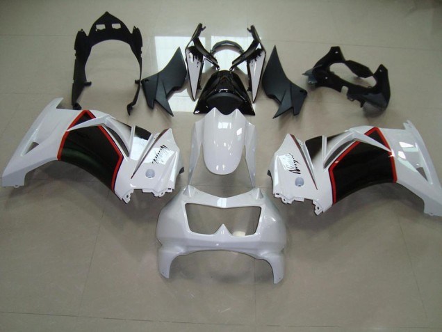Best 2008-2012 Pearl White Black Kawasaki ZX250R Motorcyle Fairings Best 2008-2012 Pearl White Black Kawasaki ZX250R Motorcyle Fairings