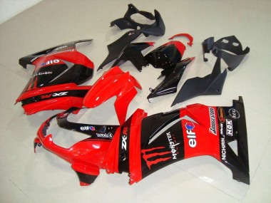 Best 2008-2012 Red Monster Kawasaki ZX250R Motor Fairings