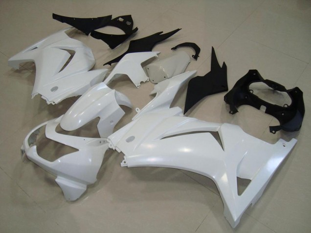 Best 2008-2012 White Kawasaki ZX250R Motorcylce Fairings Best 2008-2012 White Kawasaki ZX250R Motorcylce Fairings
